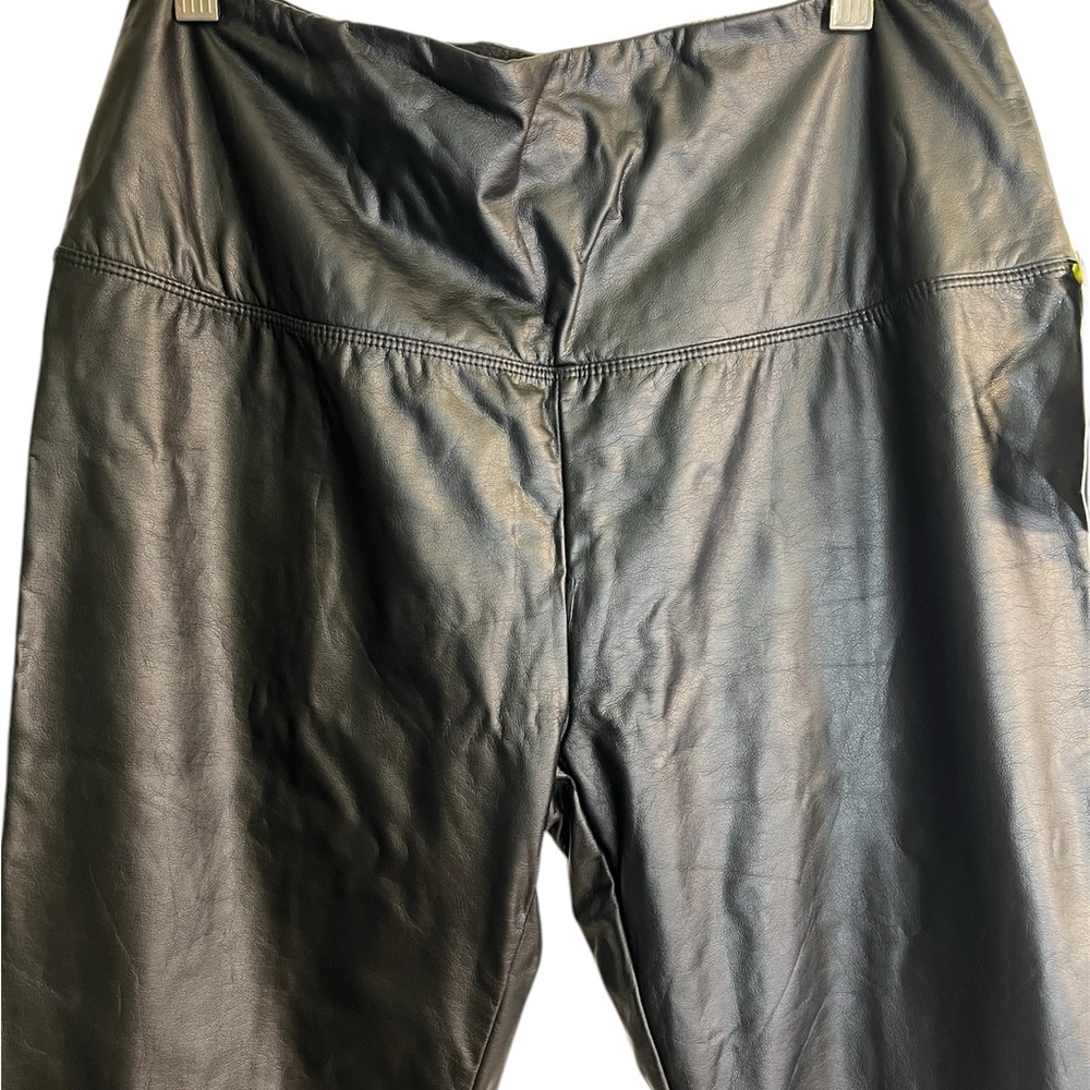 Lysse vegan faux leather leggings size L - Picture 4 of 10